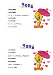 English worksheet: Hello! Hello!