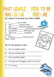 English Worksheet: Past simple