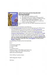 English Worksheet: NEW YORK - FIRST CITY OF THE WORLD