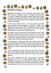 English Worksheet: basketball history