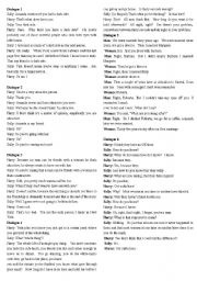 English Worksheet: When Harry Met Sally: Film Dialogues