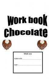 English Worksheet: chocolate work book