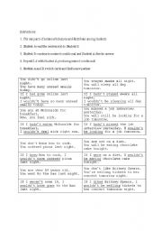 English Worksheet: Mingling with Mixed Conditionals
