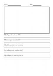 English worksheet: Invention