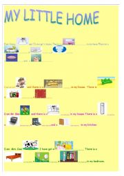 English Worksheet: household items