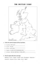 English Worksheet: UK & US geography