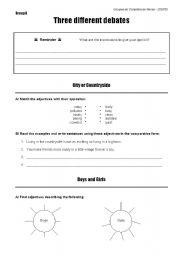 English Worksheet: Debates