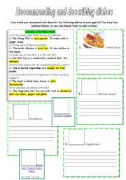 English Worksheet: waiters worksheet