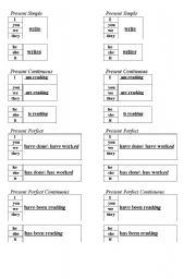 English worksheet: ALL the Tenses