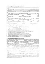 English Worksheet: Infinitive and Gerunds