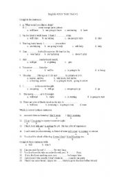English Worksheet: Grammar Test