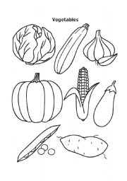 English Worksheet: Vegetables