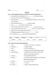 English Worksheet: vocabulary from Obamas inaguration speech 