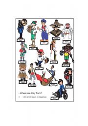 English Worksheet: Nationalities