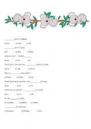 English worksheet: Test