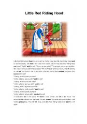 English Worksheet: Little Red Riding Hood