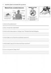 English Worksheet: Dengue Fever