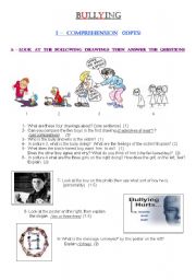 English Worksheet: BULLYING