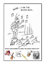 English worksheet: Music for children