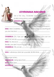 English Worksheet: Cinderella reloaded