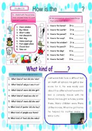 English Worksheet: Pair work conversation sheet using adjectives2