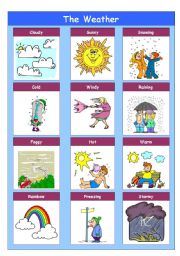 English Worksheet: The Weather