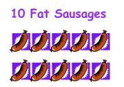 English worksheet: Ten fat sausages