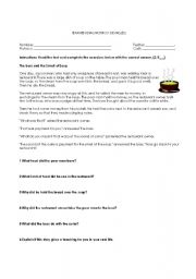 English worksheet: Delicious Food