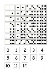 English Worksheet: Dominoes