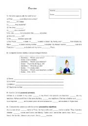 English Worksheet: Exercises to practice the verb 