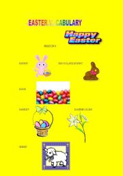 English Worksheet: Easter vocabulary