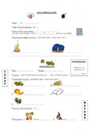 English Worksheet: November celebrations