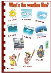 English Worksheet: Weather