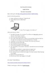 English Worksheet: the dangers of a chatroom/cyber bullying