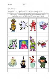 English Worksheet: Carnival costumes