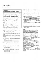 English Worksheet: The passive voice