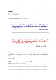 English Worksheet: age