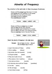 English Worksheet: Adverbs of Frequency