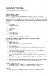 English Worksheet: Super Size Me