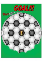 Soccer Ball Gameboard - 37 spaces