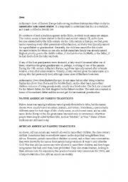 English Worksheet: Naming Traditions(info gotten from the internet)
