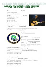 English Worksheet: Change the World, by Eric Clapton