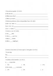 English Worksheet: Personal Pronouns