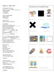 English Worksheet: Hot N Cold - Katy Perry