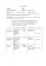 English worksheet: Lesson Plan 