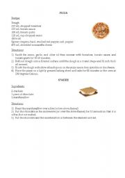 English worksheet: Easy Recipes 1