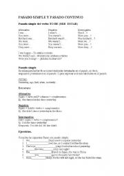 English worksheet: past simple and past continuous