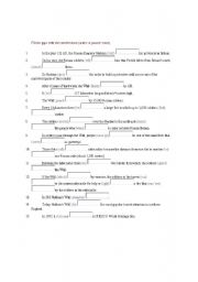 English worksheet: passive voice excercise