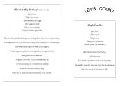 English worksheet: Lets cook