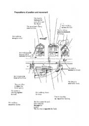 prepositions of place and movement- 4 pages